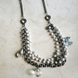 Women's Charm Necklace 33 inches long Costume Jewlery